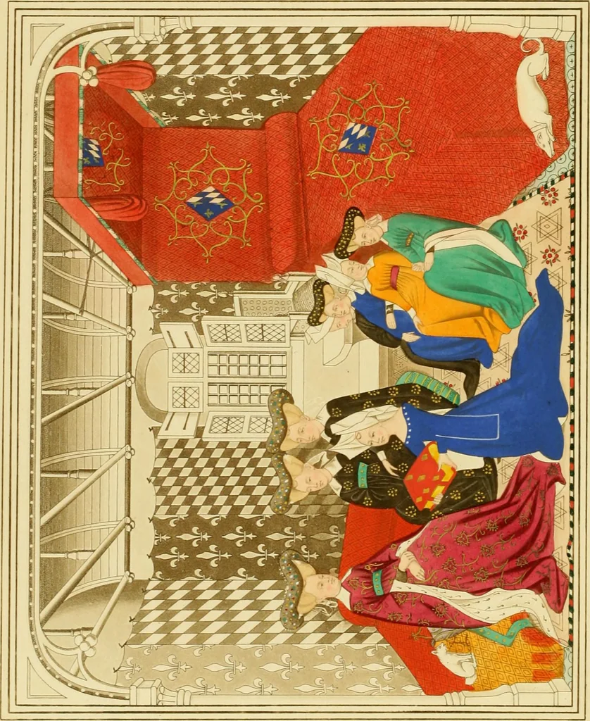 An illustration from Dresses and decorations of the Middle Ages, 1843, leaf 36