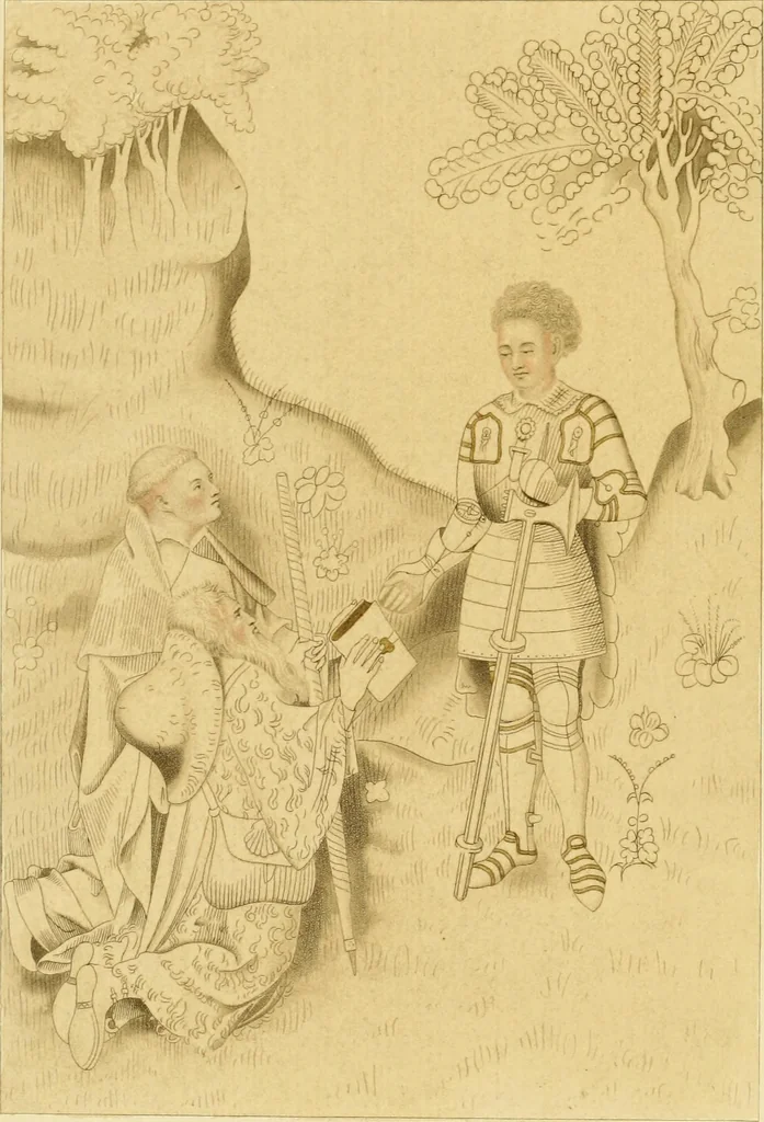 An illustration from Dresses and decorations of the Middle Ages, 1843, leaf 42