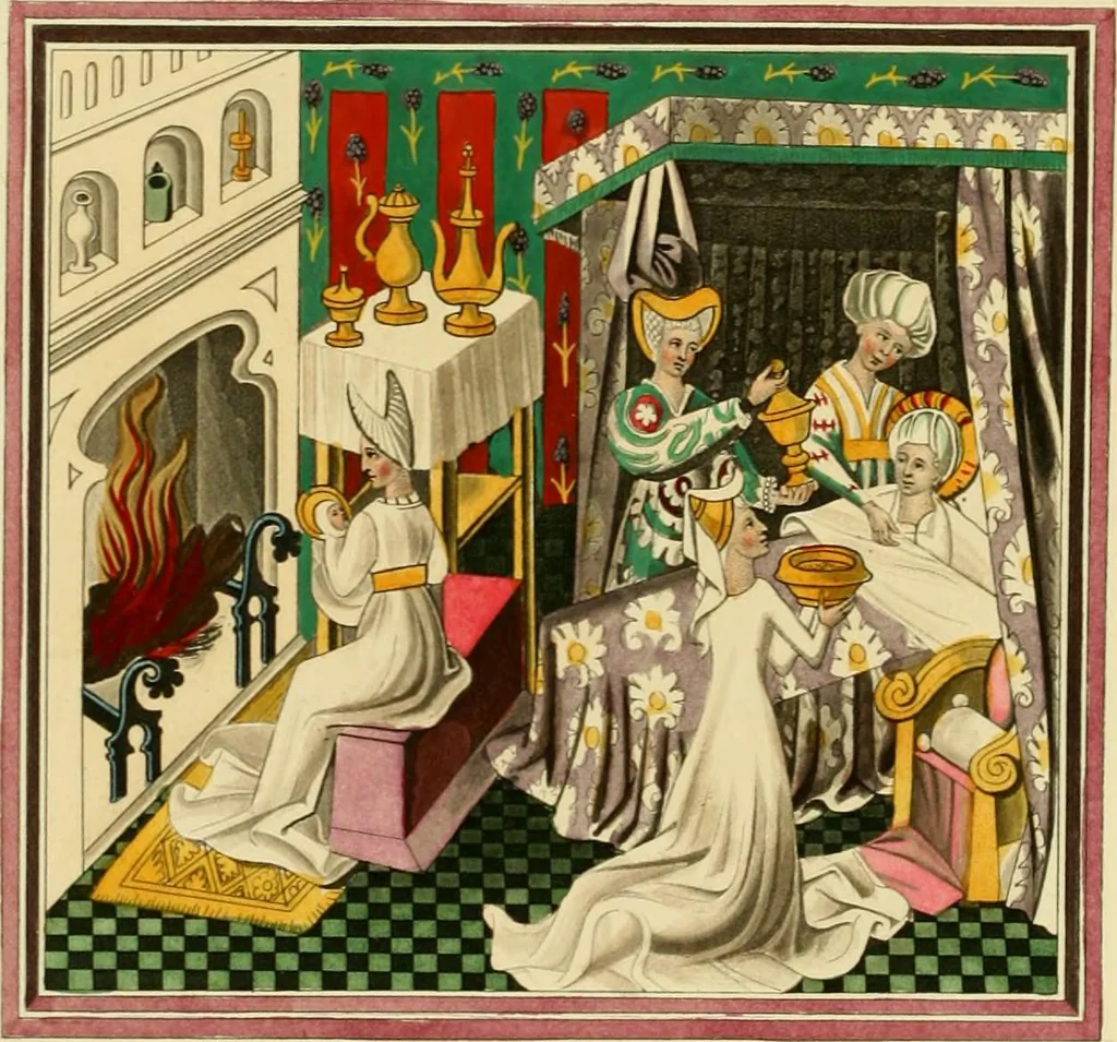 An illustration from Dresses and decorations of the Middle Ages, 1843, leaf 48