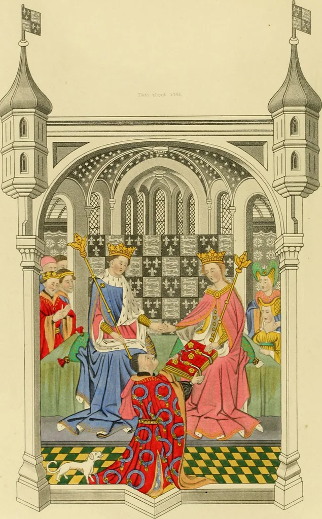 An illustration from Dresses and decorations of the Middle Ages, 1843, leaf 72