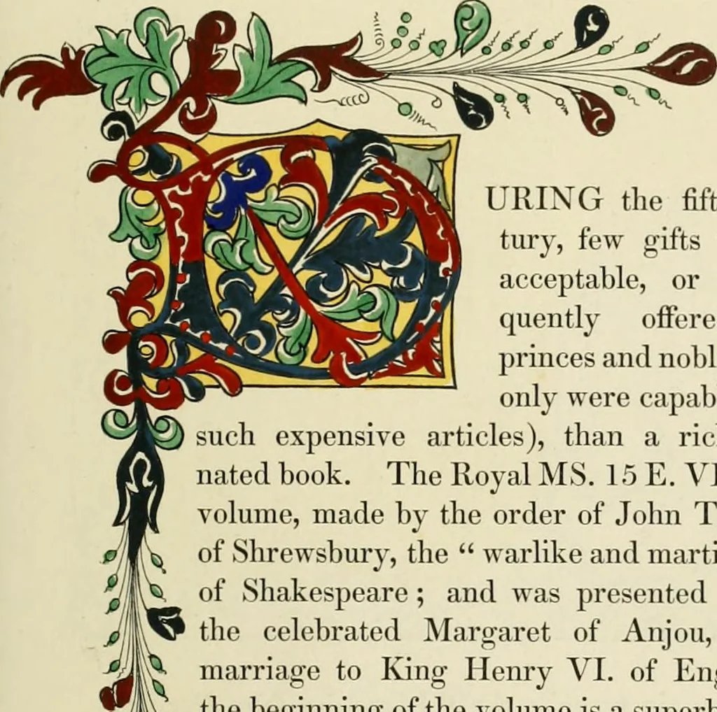 An illustration from Dresses and decorations of the Middle Ages, 1843, leaf 73