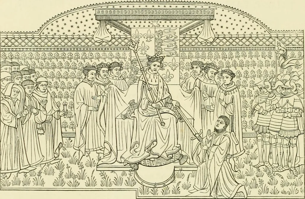 An illustration from Dresses and decorations of the Middle Ages, 1843, leaf 74