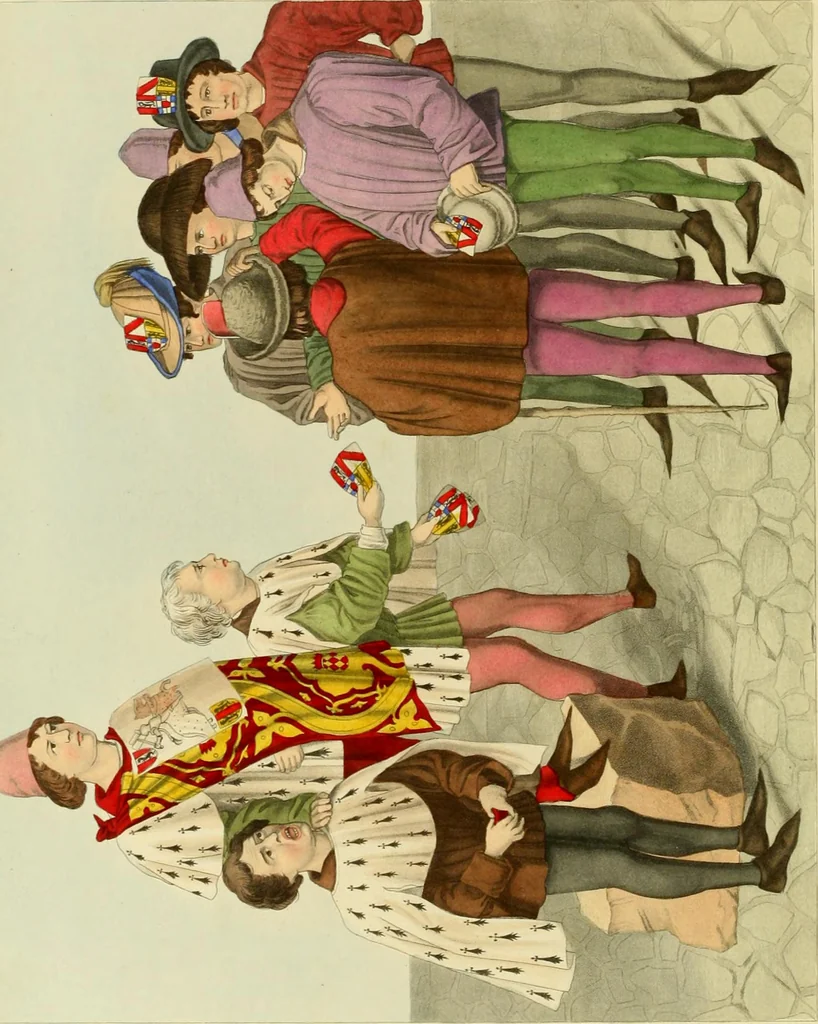 An illustration from Dresses and decorations of the Middle Ages, 1843, leaf 82