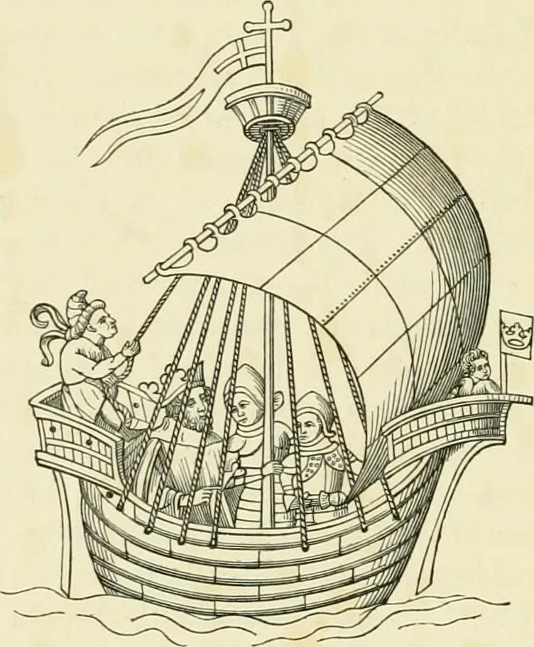 An illustration from Dresses and decorations of the Middle Ages, 1843, leaf 98