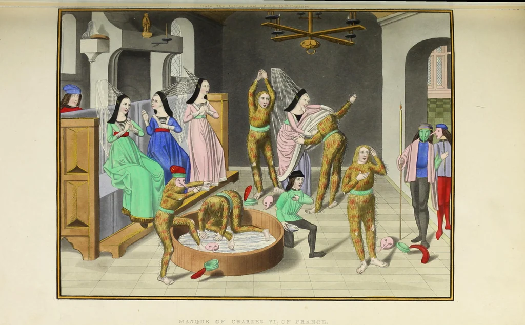 An illustration from Dresses and decorations of the Middle Ages, 1843, leaf 104