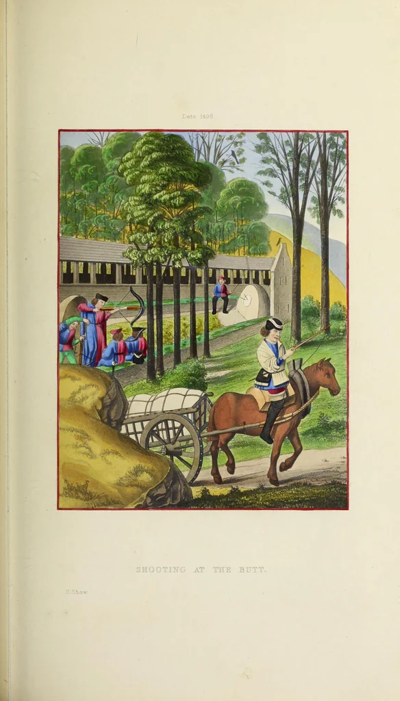 An illustration from Dresses and decorations of the Middle Ages, 1843, leaf 120