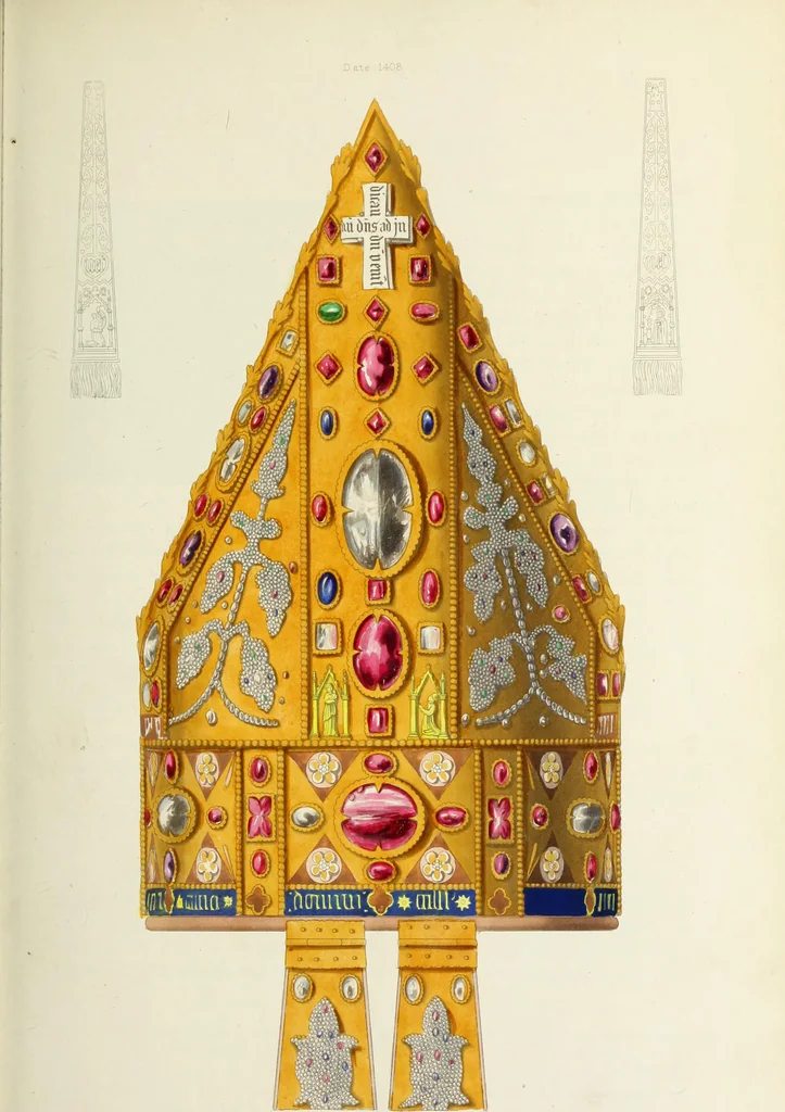 An illustration from Dresses and decorations of the Middle Ages, 1843, leaf 14