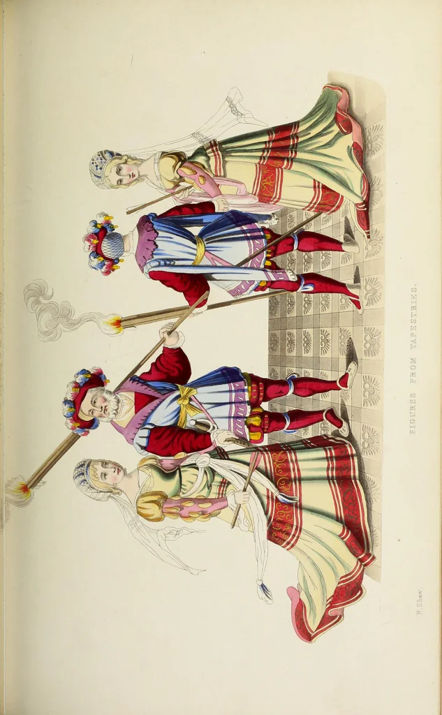 An illustration from Dresses and decorations of the Middle Ages, 1843, leaf 164