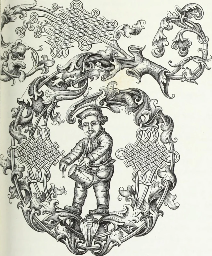 An illustration from Dresses and decorations of the Middle Ages, 1843, leaf 202