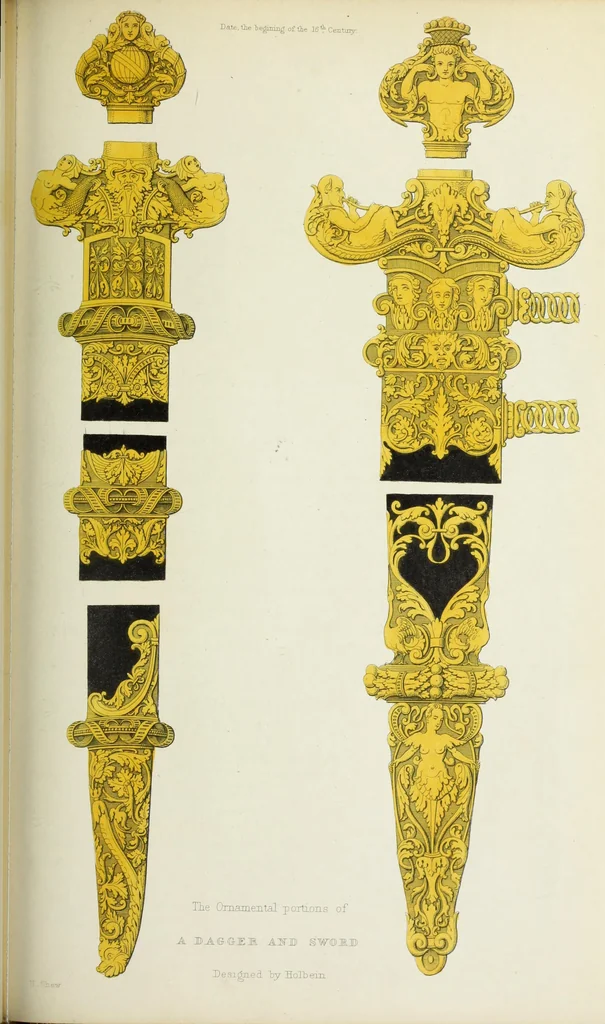 An illustration from Dresses and decorations of the Middle Ages, 1843, leaf 208