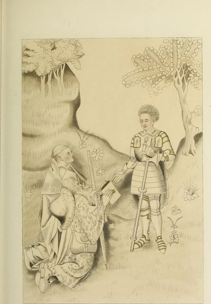 An illustration from Dresses and decorations of the Middle Ages, 1843, leaf 36