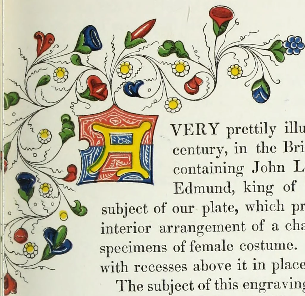 An illustration from Dresses and decorations of the Middle Ages, 1843, leaf 42