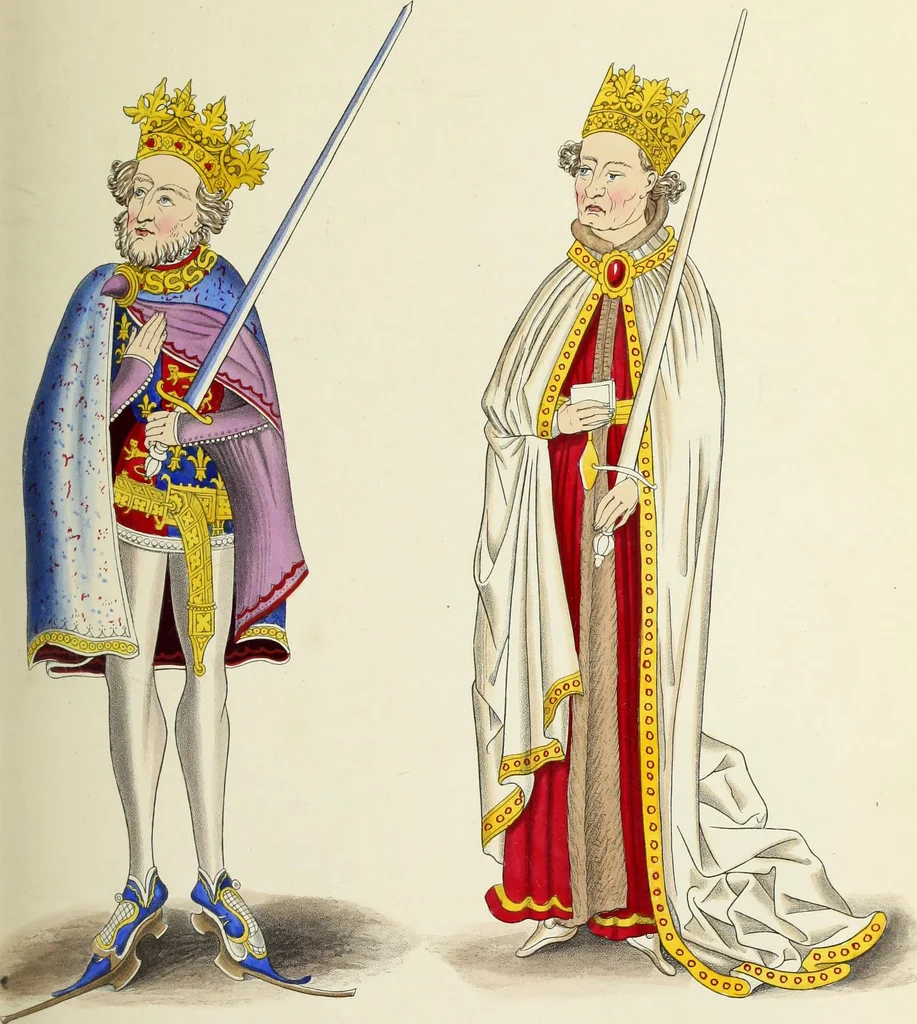 An illustration from Dresses and decorations of the Middle Ages, 1843, leaf 44
