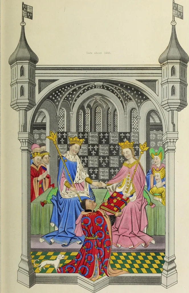 An illustration from Dresses and decorations of the Middle Ages, 1843, leaf 56