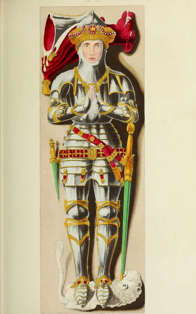 An illustration from Dresses and decorations of the Middle Ages, 1843, leaf 60