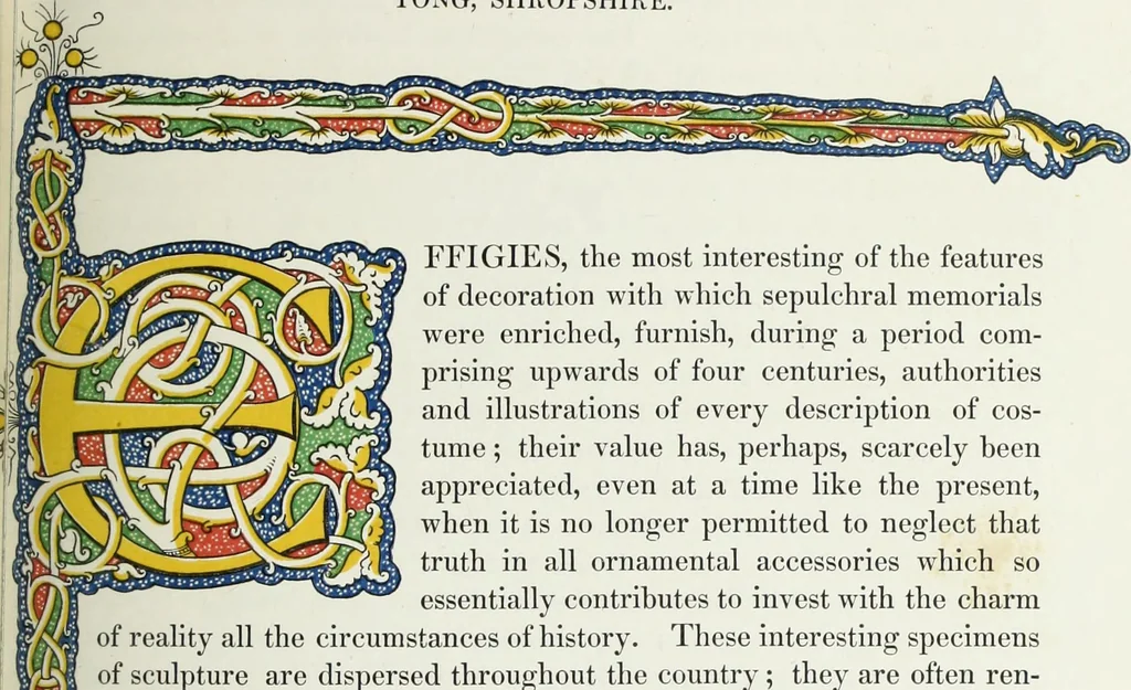 An illustration from Dresses and decorations of the Middle Ages, 1843, leaf 62