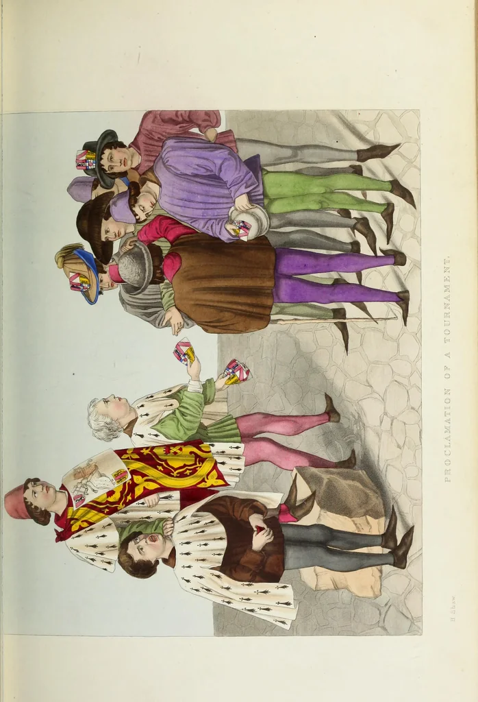 An illustration from Dresses and decorations of the Middle Ages, 1843, leaf 64