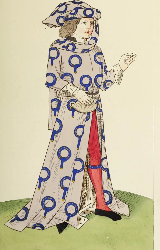 An illustration from Dresses and decorations of the Middle Ages, 1843, leaf 76