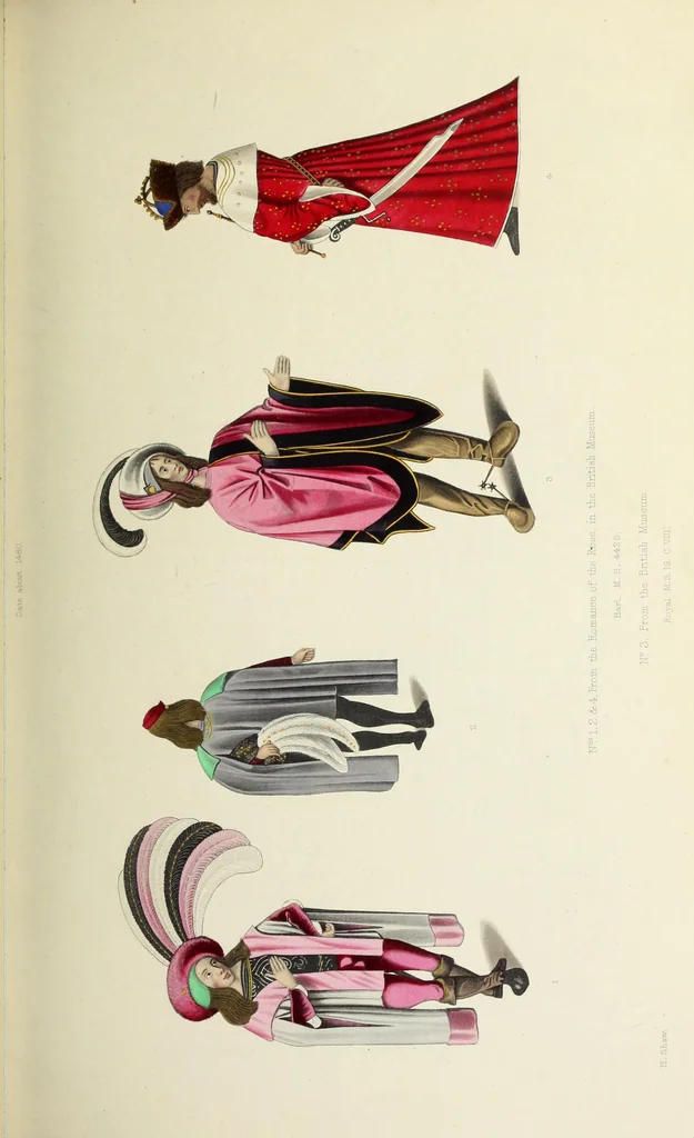 An illustration from Dresses and decorations of the Middle Ages, 1843, leaf 88