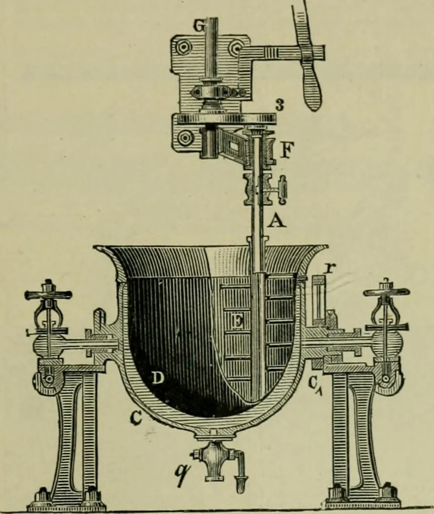 An illustration from Dressings and finishings for textile fabrics and their application; description of all the materials used in dressing textiles, 1911, leaf 129