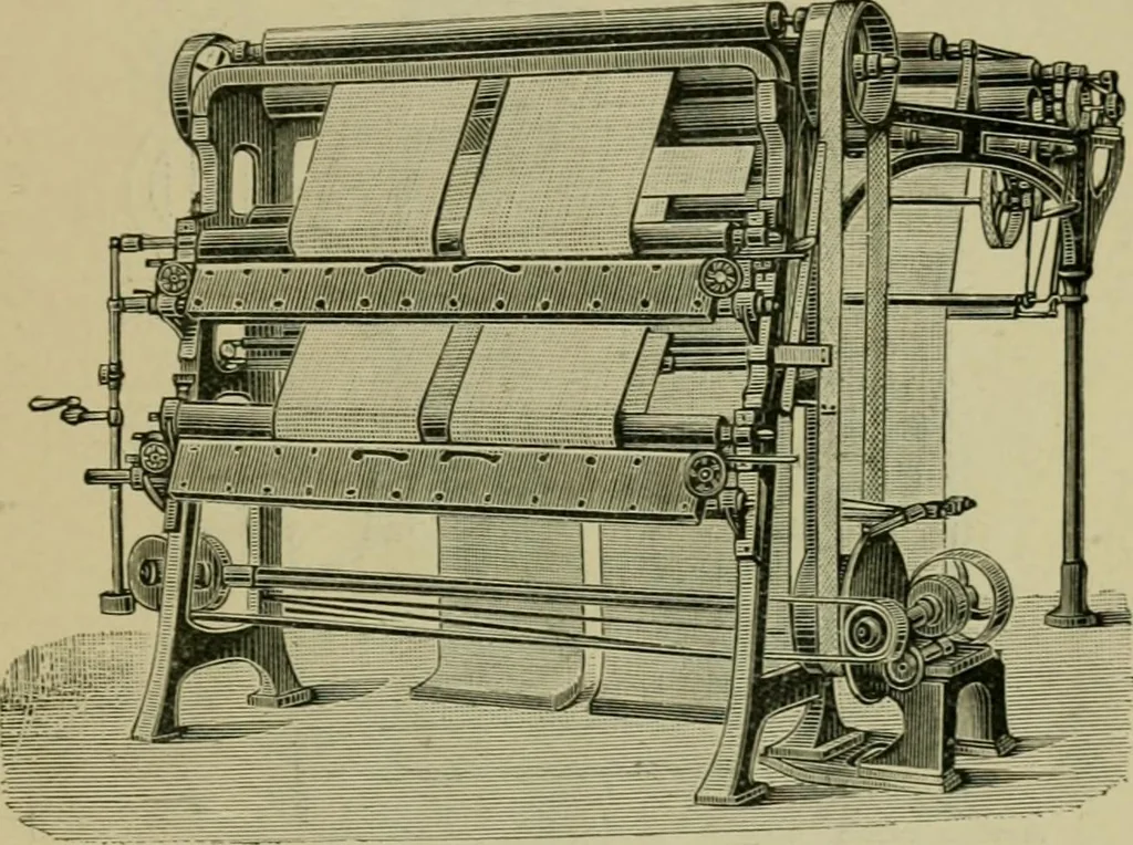 An illustration from Dressings and finishings for textile fabrics and their application; description of all the materials used in dressing textiles, 1911, leaf 263