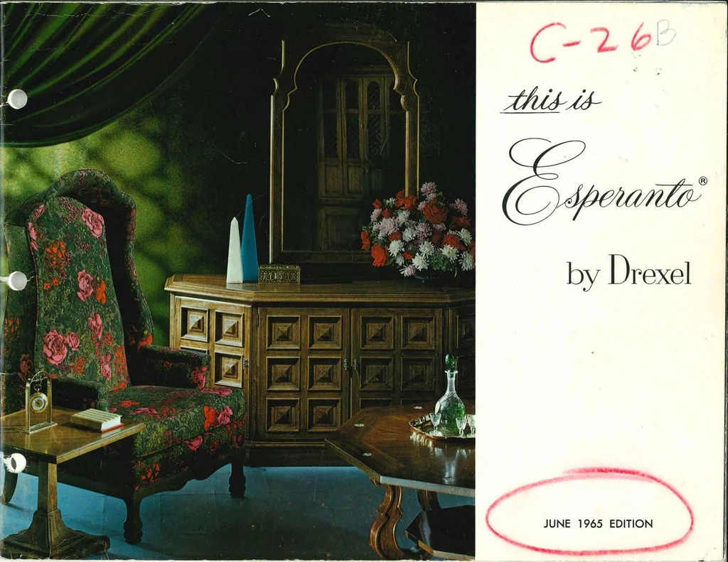 An illustration from Drexel Esperanto Furniture 1965, 1965, leaf 0