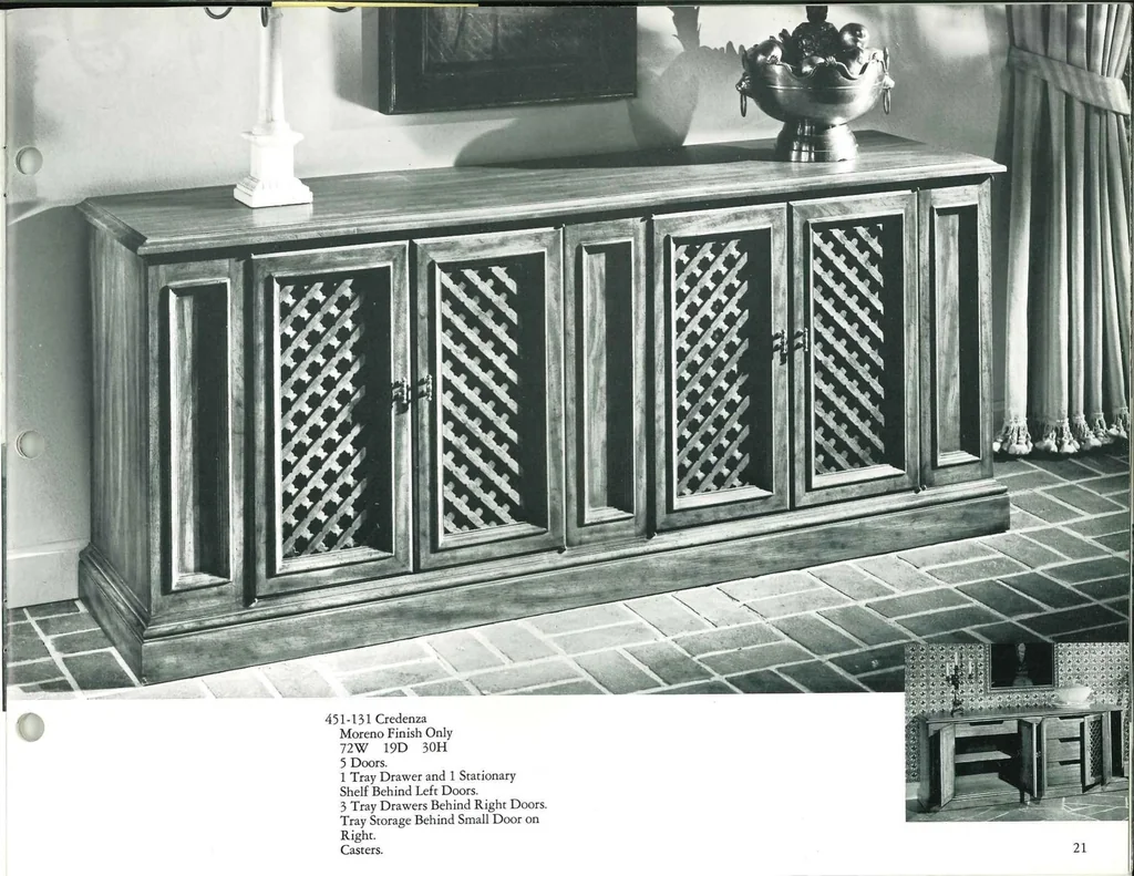 An illustration from Drexel Esperanto Furniture 1965, 1965, leaf 22