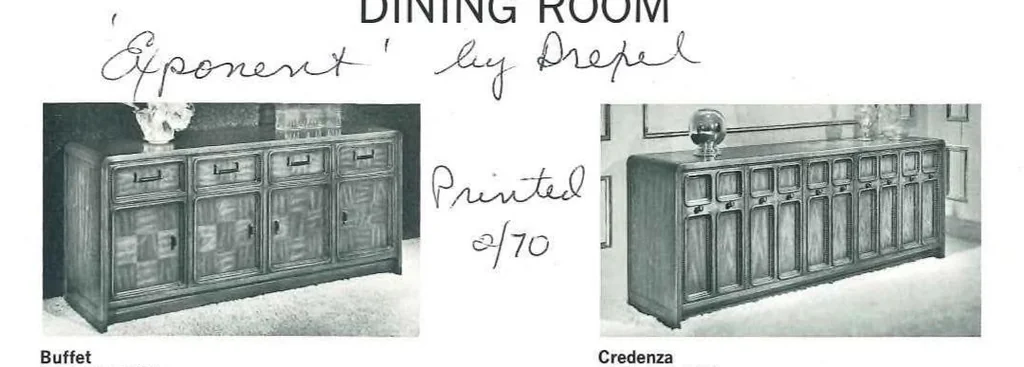 An illustration from Drexel Exponent Furniture 1970, 1970, leaf 3