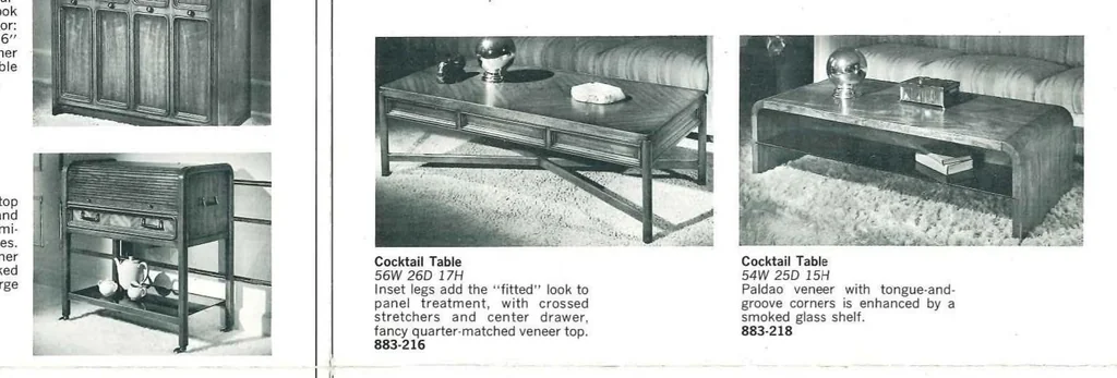 An illustration from Drexel Exponent Furniture 1970, 1970, leaf 6