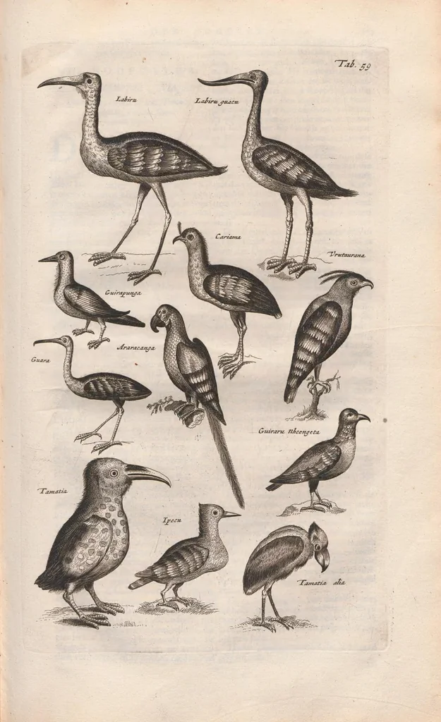 An illustration from Dr. I. Ionstons Beschrijving vande natuur der vogelen neffens haer beeldenissen in koper gesneden, 1660, leaf 279