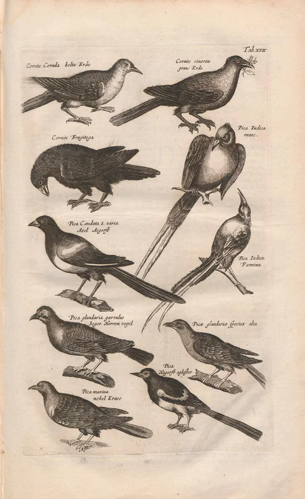 An illustration from Dr. I. Ionstons Beschrijving vande natuur der vogelen neffens haer beeldenissen in koper gesneden, 1660, leaf 69