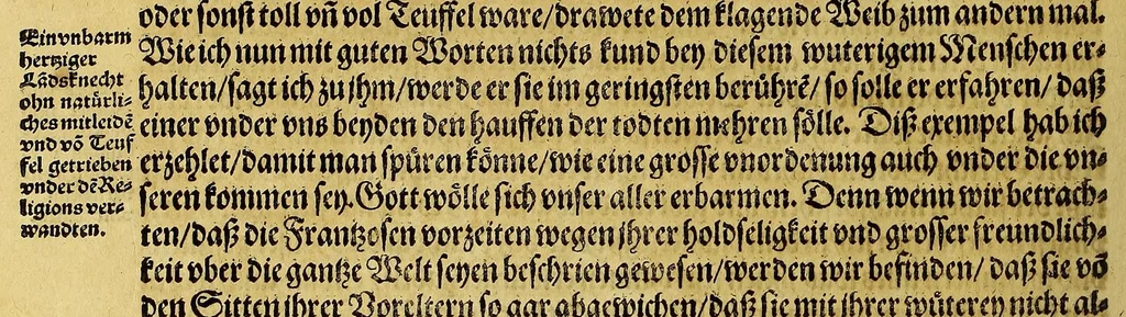 An illustration from Dritte Buch Americae, darinn Brasilia : durch Johann Staden von Homberg auss Hessen, auss eigener erfahrung in Teutsch beschrieben. Item Historia der Schiffart Ioannis Lerij in Brasilien, welche er selbst publiciert hat, jetzt von newem verteutscht, durch Teucrium Annaeum Priuatum, C. Vom Wildern vnerhörten wesen der Innwoner, von allerley frembden Gethieren vnd Gewächsen, sampt einem Colloquio, in der Wilden Sprach., 1593, leaf 270