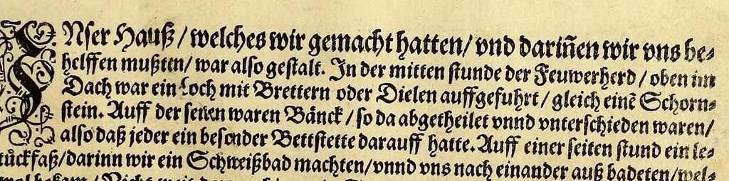 An illustration from Dritter Theil Indiae Orientalis, darinnen erstlich das ander Theil der Schifffahrten Joann Huygens von Lintschotten auss Hollandt, so er in Orient gethan, begriffen, vnd fürnemlich alle gelegenheit derselbigen Landen, Insulen, Meerpforten, &c. so vnterwegen auffstossen, vnd dann in India fürkommen, wie auch alles, was der Author allda im Landt, vnd nachmals auff seiner Widerreyse nach Hollandt gesehen vnd erfahren, eygentlich beschrieben wirdt. : II. Der Holländer Schifffahrt in die Orientalische Insulen, Iauan vnd Sumatra, sampt Sitten, Leben vnd Superstition, &c. der Völcker. III. Drey Schifffahrten der Holländer nach obermeldten Indien, durch das Mittnächtigsche oder Eissmeer, darinnen viel vnerhörte Ebentewer. Alles auffs trewlichst von neuwem auss den Niderländischen Exemplarien in Hochteutsch Bracht, vnd in guter Disposition zusammen gefügt. Sampt vielen schönen künstlichen Figurn, vnd Landtafeln, in Kupffer gestochen, vnd an Tag geben, durch Io. Theodor vnd. Io. Israel de Bry, Gebrüder, 1599, leaf 365