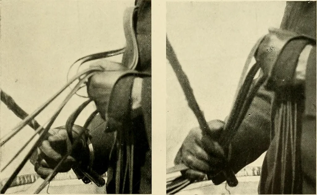 An illustration from Driving, 1903, leaf 155