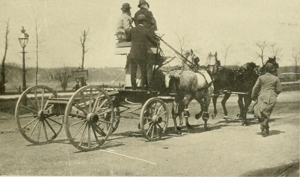An illustration from Driving, 1903, leaf 243