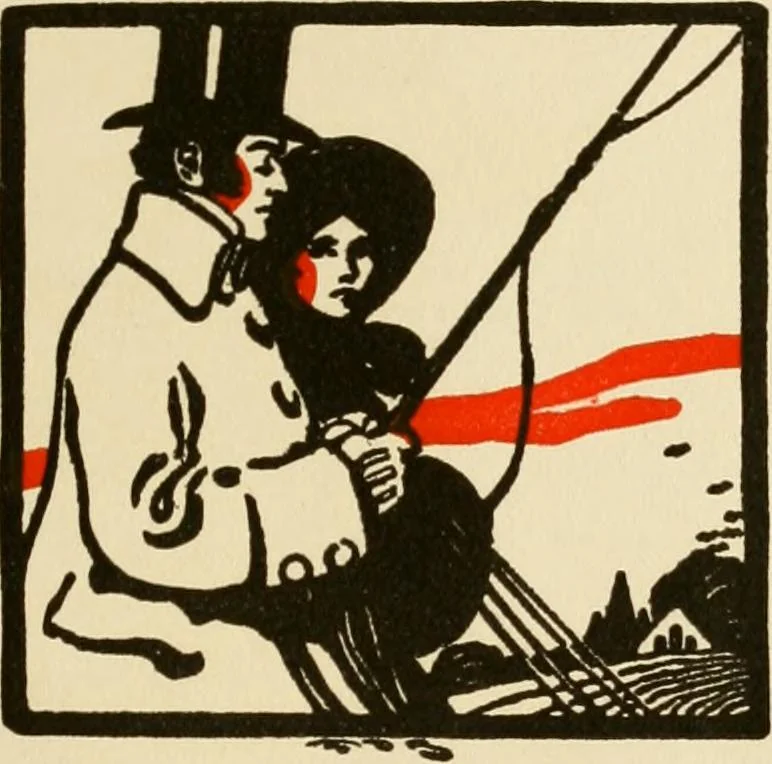 An illustration from Driving, 1903, leaf 7