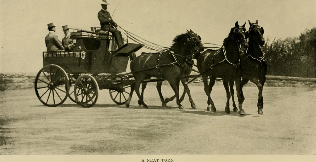 An illustration from Driving, 1903, leaf 131