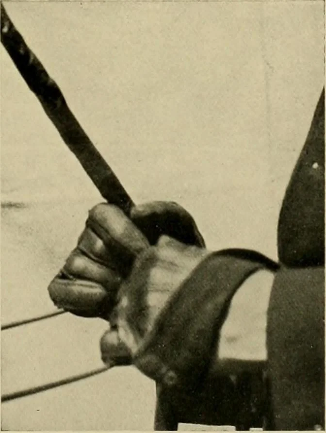 An illustration from Driving, 1903, leaf 143