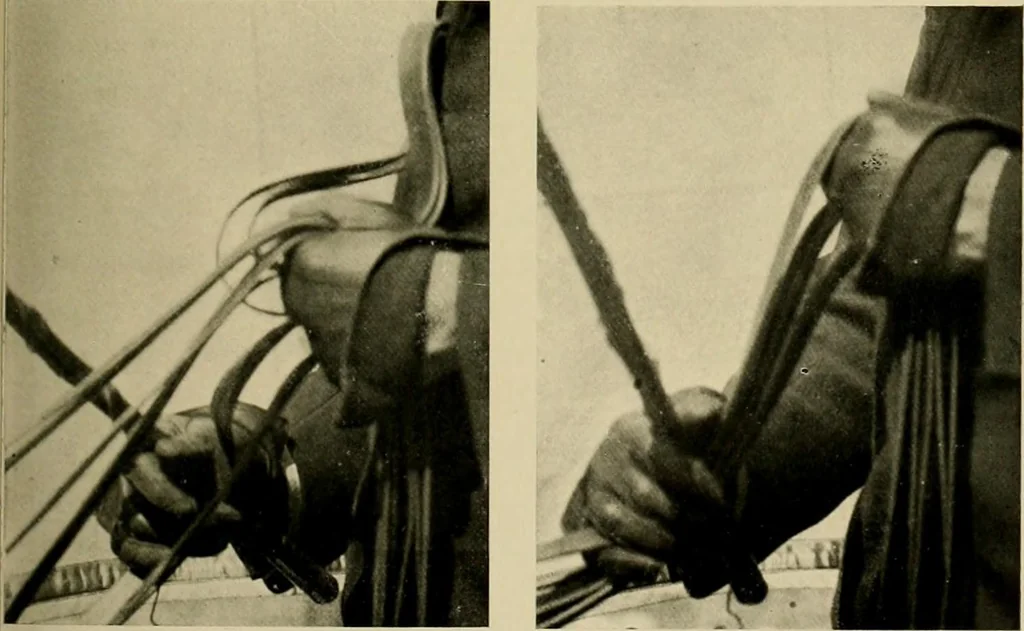 An illustration from Driving, 1903, leaf 155