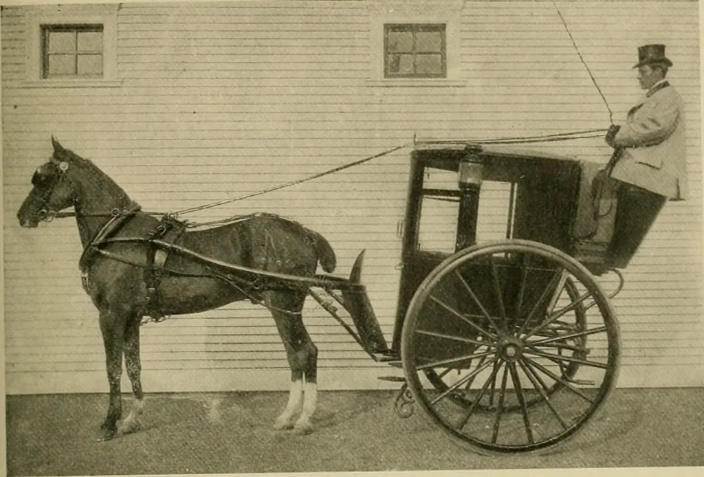 An illustration from Driving, 1903, leaf 199