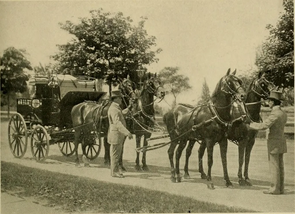 An illustration from Driving, 1903, leaf 243