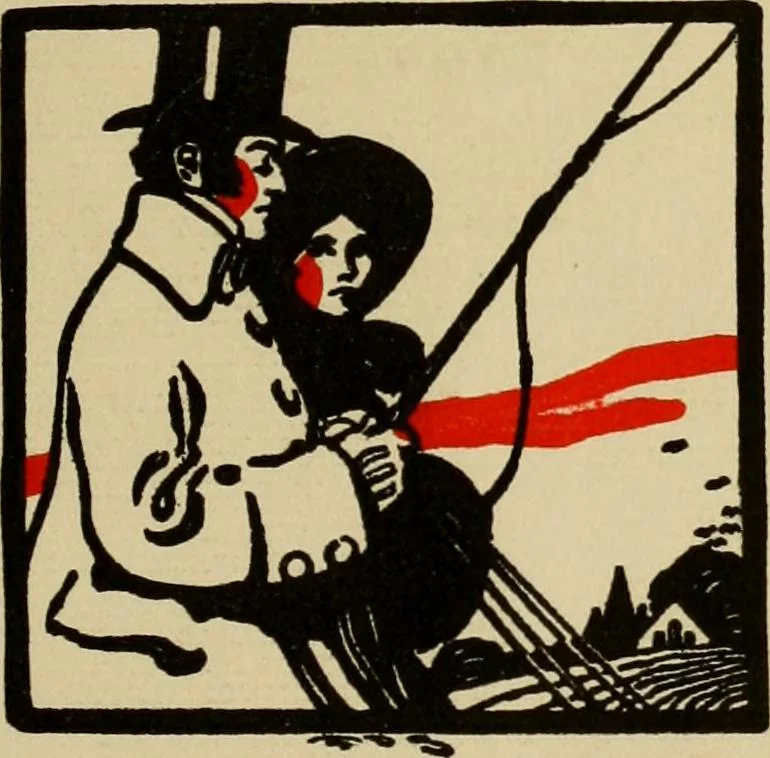 An illustration from Driving, 1903, leaf 7