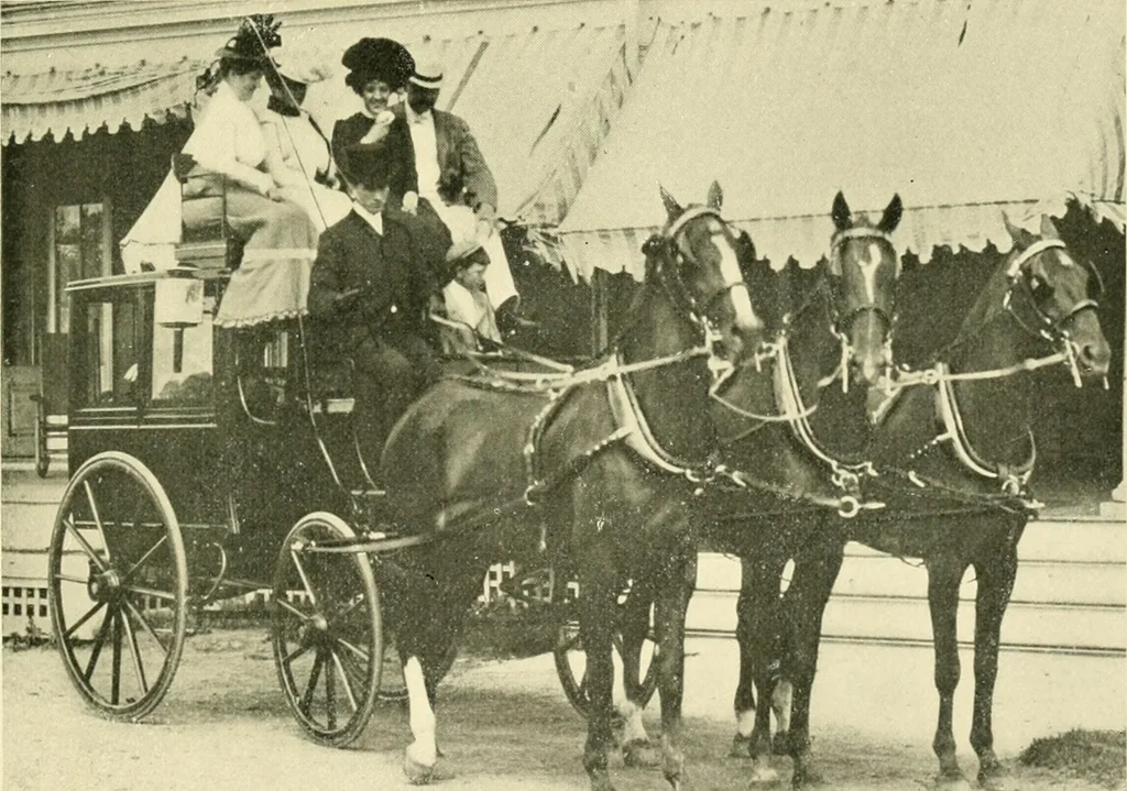 An illustration from Driving, 1903, leaf 215
