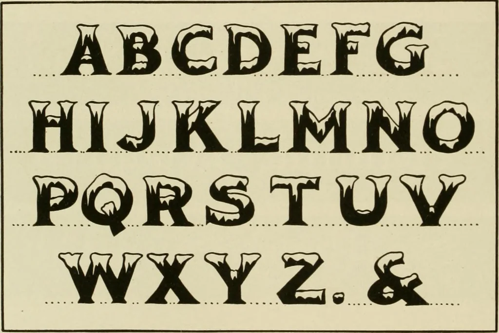 An illustration from Druggists' and dispensers' practial show card instructor .., 1914, leaf 106