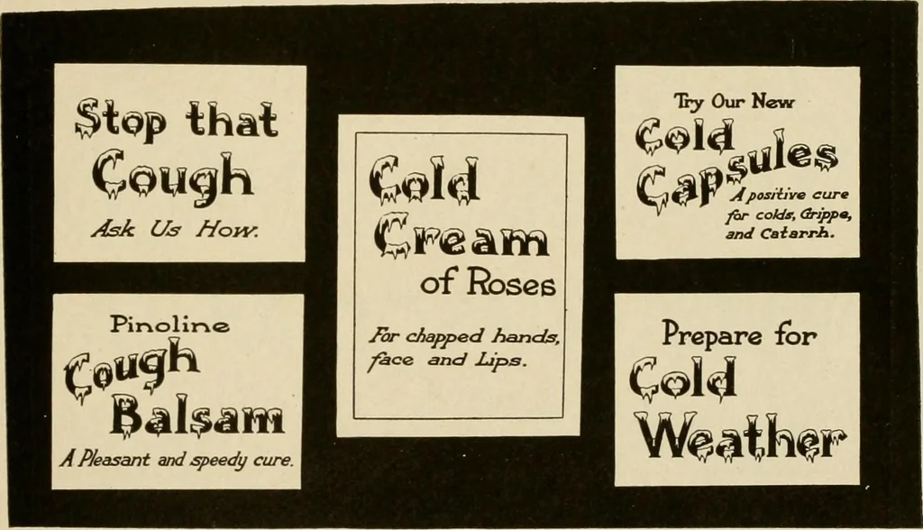 An illustration from Druggists' and dispensers' practial show card instructor .., 1914, leaf 109