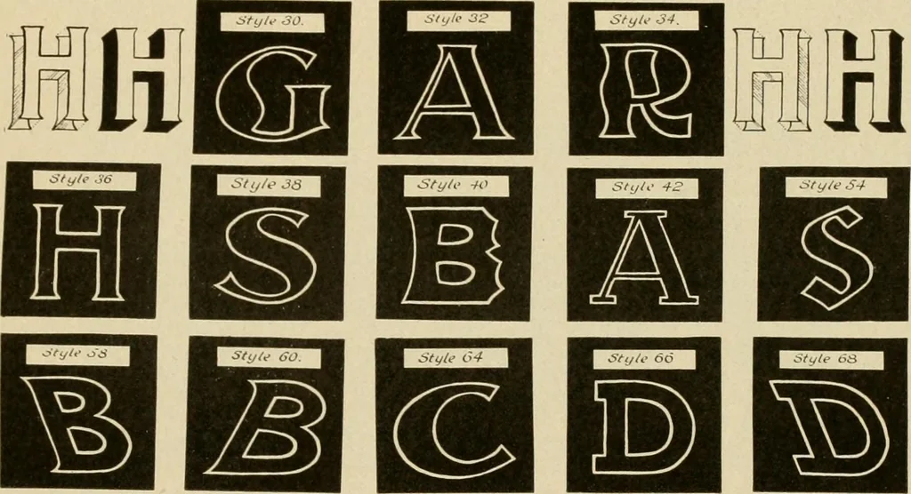 An illustration from Druggists' and dispensers' practial show card instructor .., 1914, leaf 137