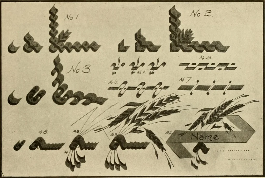 An illustration from Druggists' and dispensers' practial show card instructor .., 1914, leaf 47