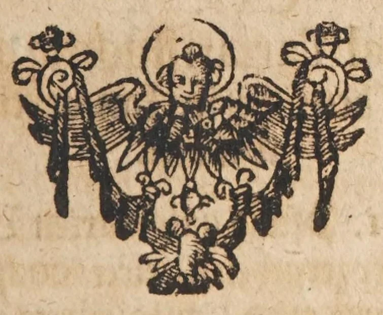 An illustration from D. Stephan Blancards Theatrum chimicum, oder, Eröffneter Schau-Platz und Thür zu dem Heimligkeiten in der Scheide-Kunst : von denen berühmtesten Män[n]ern, die iemals in der Scheide-Kunst sich selbst bemühet und davon geschrieben, als Schröder, Angelus Sala, Rolfinck, Le Febure, Crollius, Charras, Beguin und andern itzo noch lebenden auffgethan, nun aber von einen Liebhaber der Kunst also ins Gesichte gestellet : nebenst einer Vermehrung wie die geringen Metallen und gemeinen Steine zu verbessern sind, 1694, leaf 817