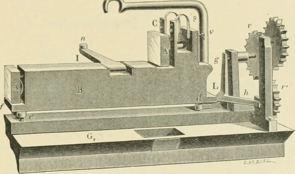 An illustration from Détermination expérimentale de la valeur du metre en longueurs d'ondes lumineuses, 1894, leaf 22