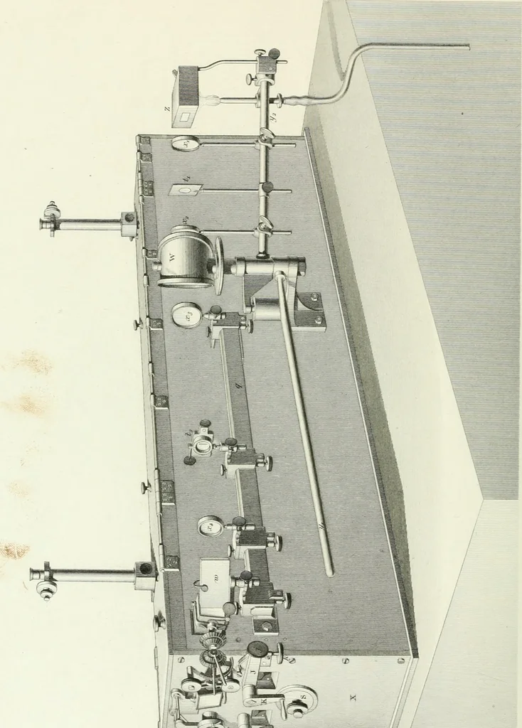 An illustration from Détermination expérimentale de la valeur du metre en longueurs d'ondes lumineuses, 1894, leaf 247